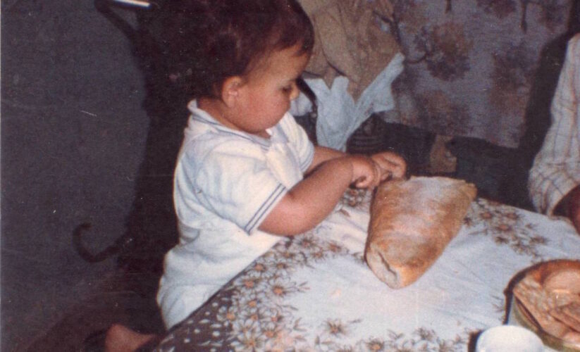 Fotografia de família usada na pesquisa sobre o pão de quarto de quilo